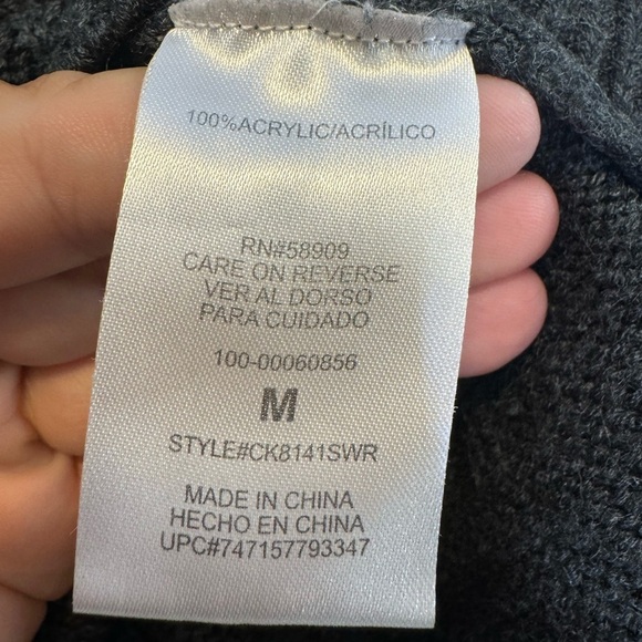 Copper Key Gray Knit Sweater Girls Size Medium M - Picture 8 of 9